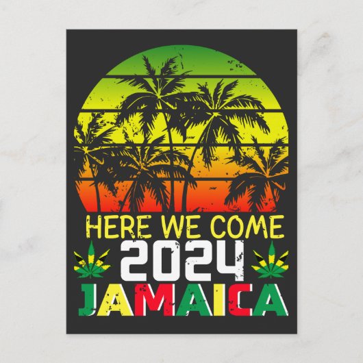 Jamaica 2024 Wij komen eraan Briefkaart (Voorkant)