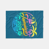 Jamaica 2026 Family Vacation Beach Matching Group Fleece Deken (Voorkant (Horizontaal))