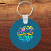 Jamaica 2026 Family Vacation Beach Matching Group  Sleutelhanger (Voorkant)