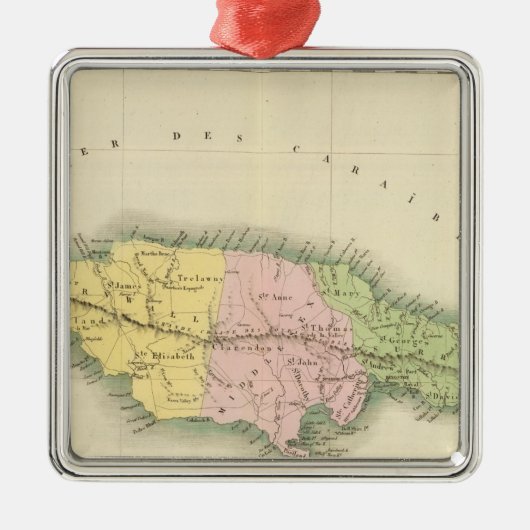 Jamaica 2 metalen ornament (Voorkant)