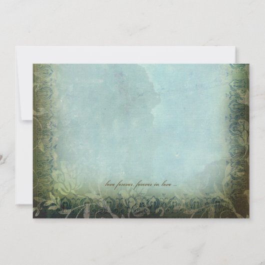 JAMAICA 2 Vintage Linen, bestemmingsuitnodiging Kaart (Achterkant)