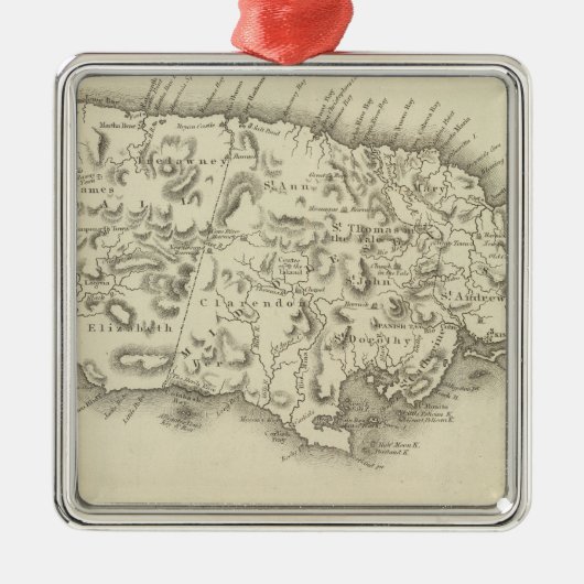 Jamaica 3 metalen ornament (Voorkant)