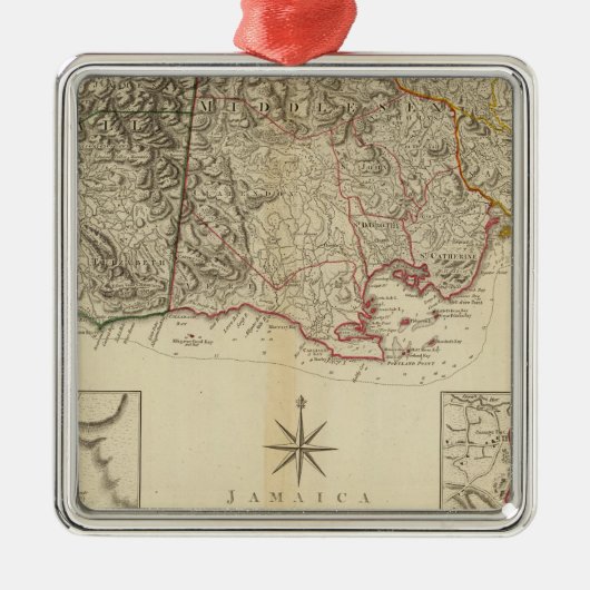 Jamaica 4 metalen ornament (Voorkant)