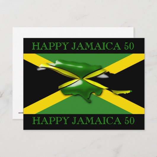 Jamaica 50 Celebration Briefkaart (Voorkant / Achterkant)