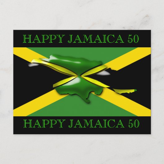 Jamaica 50 Celebration Briefkaart (Voorkant)