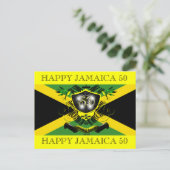 Jamaica 50 Celebration Briefkaart (Staand voorkant)