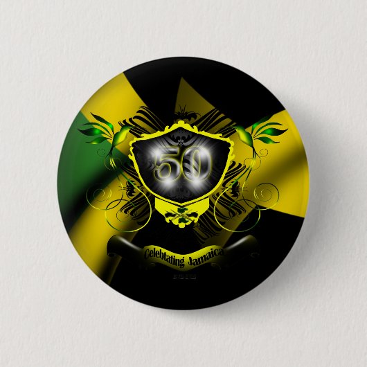 Jamaica 50 Celebration Button (Voorkant)