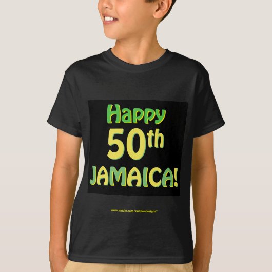 Jamaica 50e Jubileum T - shirts (Voorkant)