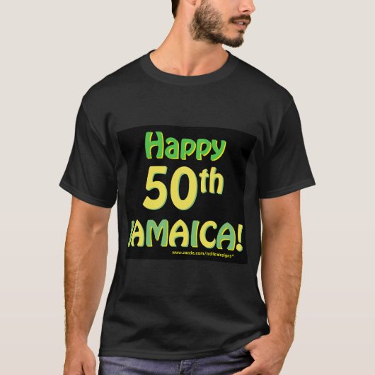 Jamaica 50e Jubileum T - shirts (Voorkant)