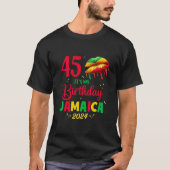 Jamaica 50e Verjaardagsuitje Meisjes Outfit met la T-shirt (Voorkant)