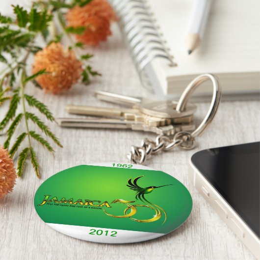 Jamaica 50th Key Ring Sleutelhanger (Zijkant)
