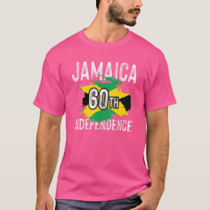 Jamaica 60e dag van onafhankelijkheid voor mannen  t-shirt