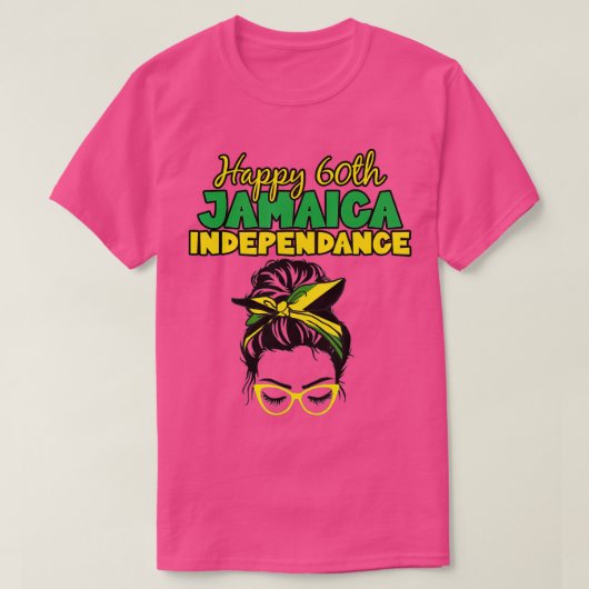 Jamaica 60e Jubileum Onafhankelijkheidsdag vrouwen T-shirt (Design voorkant)