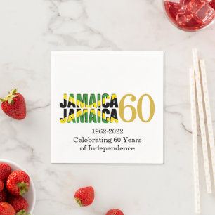 JAMAICA 60e Jubileum Onafhankelijkheidspapier Servet