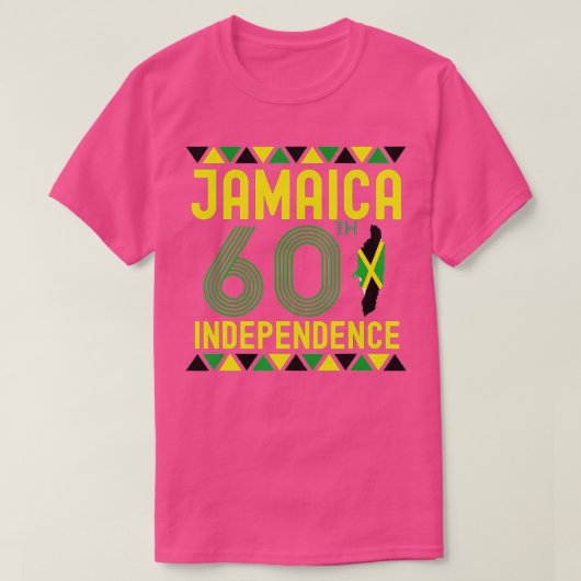 Jamaica 60e onafhankelijkheidsdag 1962 2022: trots t-shirt (Design voorkant)