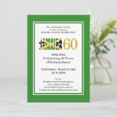 Jamaica 60e Verjaardag van de onafhankelijkheid Kaart (Staand voorkant)