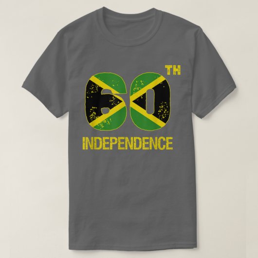 Jamaica 60e verjaardag van de Onafhankelijkheidsda T-shirt (Design voorkant)