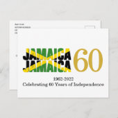 JAMAICA 60ste Jubileum Onafhankelijkheid Briefkaart (Voorkant / Achterkant)