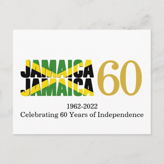 JAMAICA 60ste Jubileum Onafhankelijkheid Briefkaart (Voorkant)