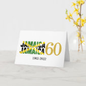 JAMAICA 60ste Jubileum Onafhankelijkheid Kaart (Gele Bloem)