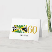 JAMAICA 60ste Jubileum Onafhankelijkheid Kaart (Voorkant)