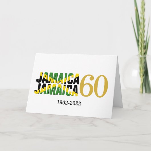 JAMAICA 60ste Jubileum Onafhankelijkheid Kaart (Voorkant)