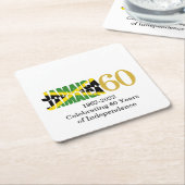 JAMAICA 60ste Jubileum Onafhankelijkheid Kartonnen Onderzetters (Schuin)