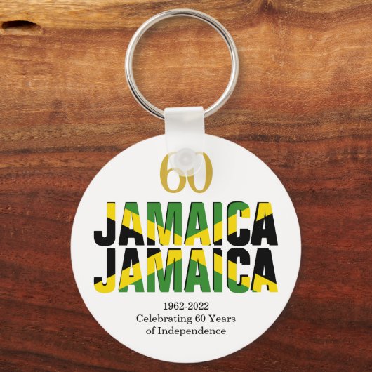 JAMAICA 60ste Jubileum Onafhankelijkheid Sleutelhanger (Voorkant)