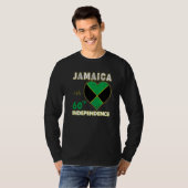 Jamaica 60th independence Day 1962 2022 Jamaican M T-shirt (Voorkant volledig)