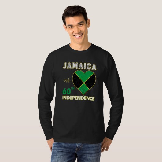 Jamaica 60th independence Day 1962 2022 Jamaican M T-shirt (Voorkant volledig)