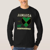 Jamaica 60th independence Day 1962 2022 Jamaican M T-shirt (Voorkant)