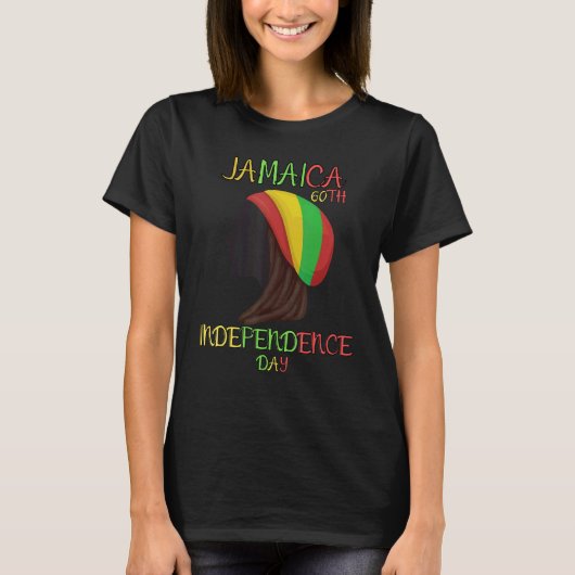 Jamaica 60th Independence Proud To Be Jamaican 5 T-shirt (Voorkant)