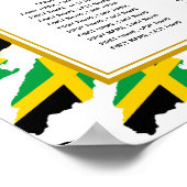 JAMAICA Aangepaste bruiloft Opvang 160 Zitplaatsen Poster (Hoek)