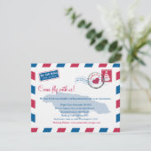 Jamaica Air Mail Wedding Reisinformatie Informatiekaartje (Staand voorkant)