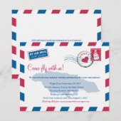 Jamaica Air Mail Wedding Reisinformatie Informatiekaartje (Voorkant / Achterkant)
