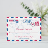 JAMAICA Air Mail Wedding RSVP (Staand voorkant)