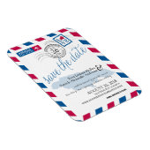 JAMAICA Airmail De datum opslaan Magneet (Rechterzijde)