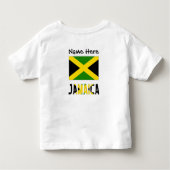 Jamaica and Jamaican Flag with Your Name Kinder Shirts (Achterkant)