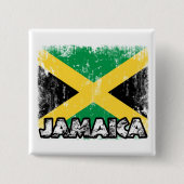 Jamaica Badge Vierkante Button 5,1 Cm (Voorkant)