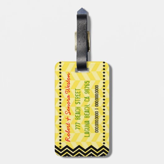 JAMAICA Bagagelabel (Achterkant verticaal)