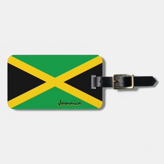 Jamaica Bagagelabels, patriottische Jamaicaanse vl Bagagelabel (Voorkant horizontaal)