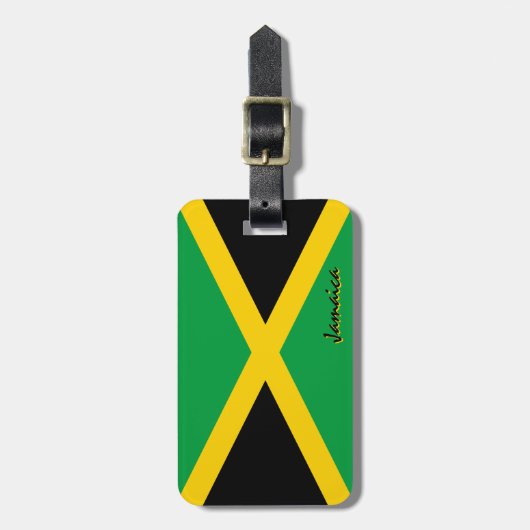 Jamaica Bagagelabels, patriottische Jamaicaanse vl Bagagelabel (Voorkant verticaal)