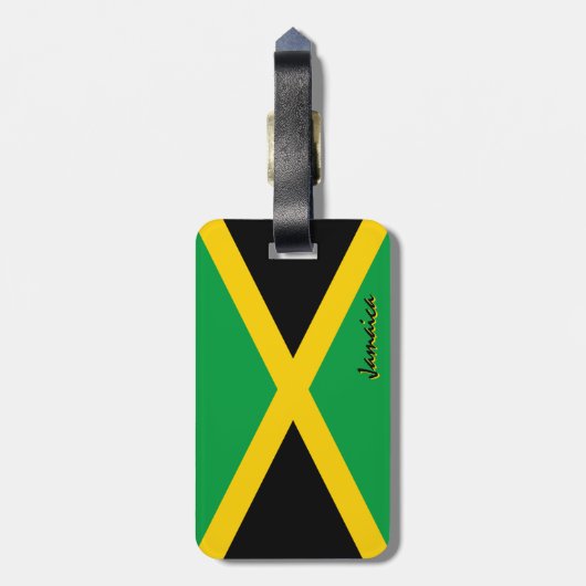 Jamaica Bagagelabels, patriottische Jamaicaanse vl Bagagelabel (Achterkant verticaal)