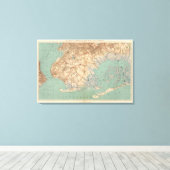 Jamaica Bay en Brooklyn Canvas Afdruk (Insitu (Houten vloer))