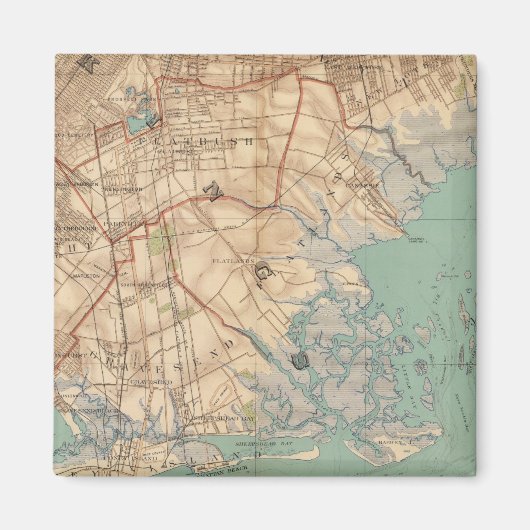 Jamaica Bay en Brooklyn Magneet (Voorkant)