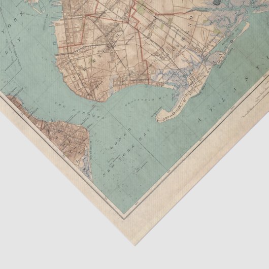 Jamaica Bay en Brooklyn Tissuepapier (Detail)