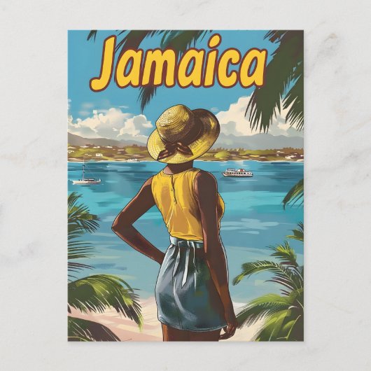 Jamaica Beach Briefkaart (Voorkant)