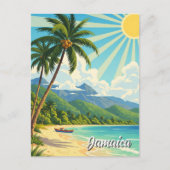 Jamaica Beach Briefkaart (Voorkant)