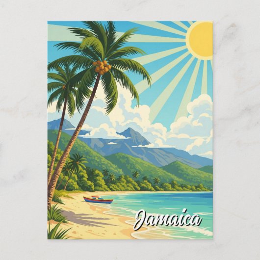 Jamaica Beach Briefkaart (Voorkant)