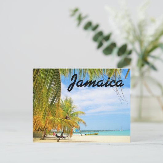 Jamaica Beach Briefkaart (Staand voorkant)